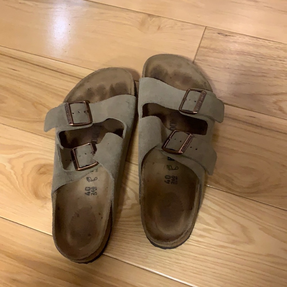 Two Strap Suede Birkenstock’s